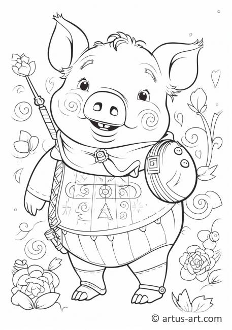 Gris Coloring Page Til Børn